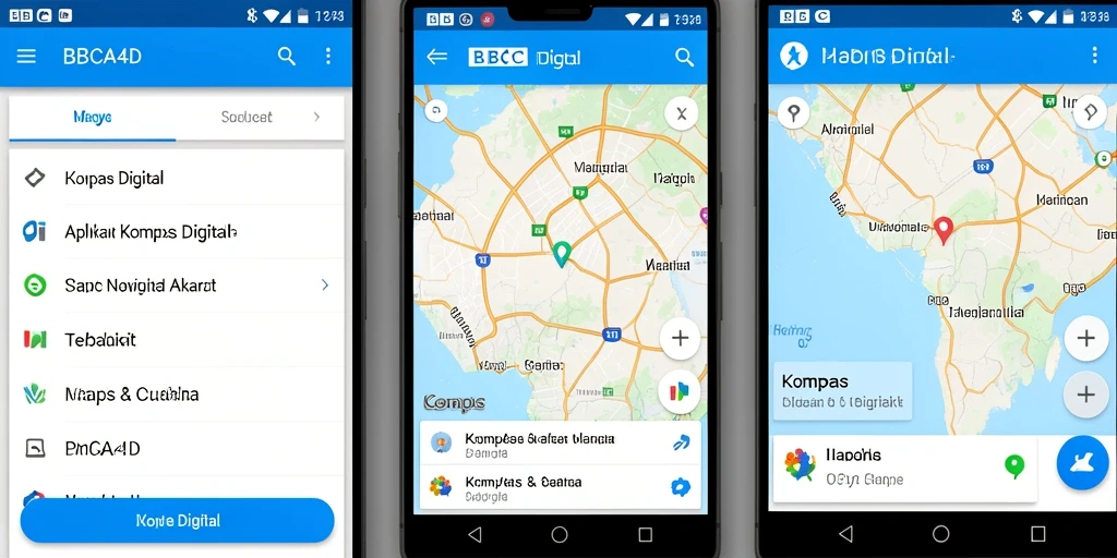 Antarmuka aplikasi Kompas Digital BBCA4D yang intuitif dan informatif.
