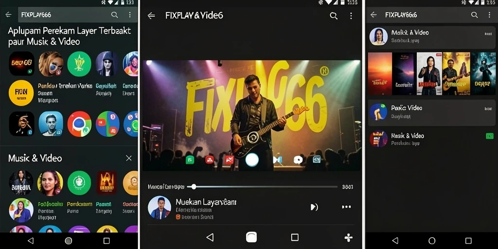 Antarmuka FIXPLAY666 yang ramah pengguna untuk merekam layar.