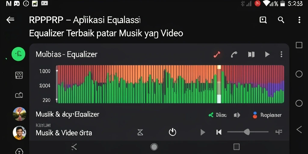 Antarmuka RPRPRP yang responsif dan modern untuk pengaturan Equalizer.