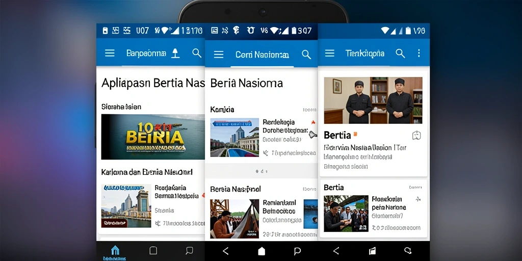 Tampilan antarmuka V07 menunjukkan berita nasional secara menarik.